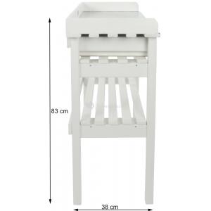 Tuinwerktafel met lades wit